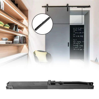 柔らかく近い革紐の圧延の納屋の大戸ハードウェア キットの黒の滑走