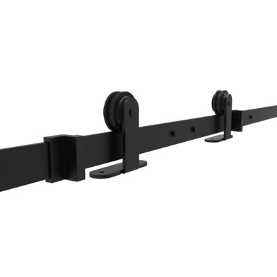 8.8フィートの納屋のドアの付属品の現代金の前部革紐のドア トラック セット