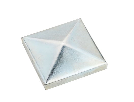 4.5in x 4.5in 7x7 8x8 4x4の正方形の鋼鉄ポストはプラスチック縦隊掩護隊をおおう