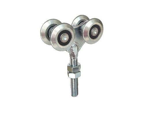 44mm 1.73の」軸受けが付いている引き戸の掛かるローラー白い亜鉛鉄