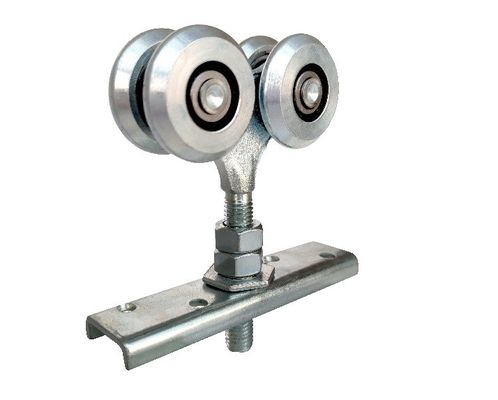 44mm 1.73の」軸受けが付いている引き戸の掛かるローラー白い亜鉛鉄