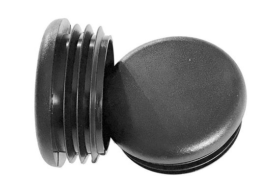 75mmは90mm 6インチ8インチの円形の塀のポスト黒いプラスチックをおおう