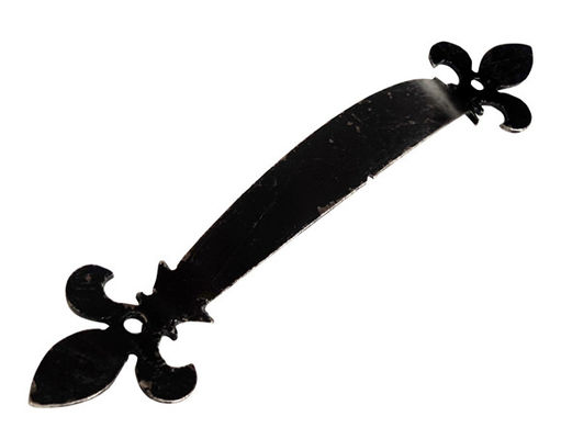 黒い鋼鉄ゲートの装飾的なハンドル ゲートかドアのための180mm 7&quot;を引っ張るため