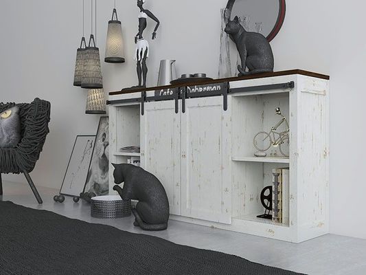キャビネットの二重木製のドアのための小型納屋の大戸ハードウェア キット