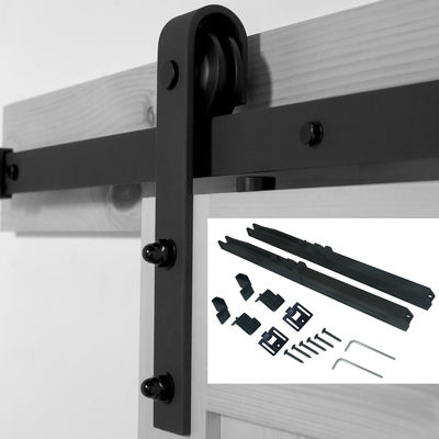柔らかく近い革紐の圧延の納屋の大戸ハードウェア キットの黒の滑走